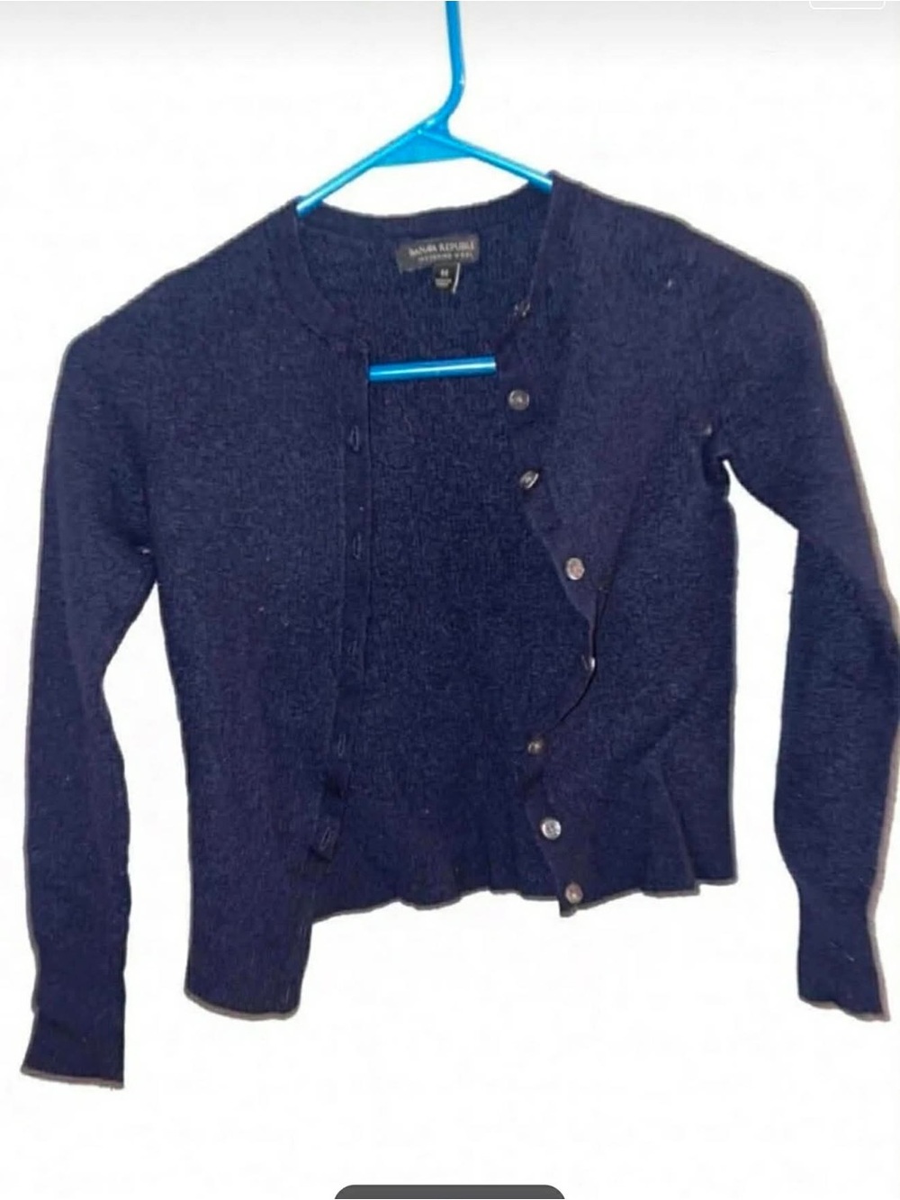 Banana Republic Navy Button-Front Women's Cardigan